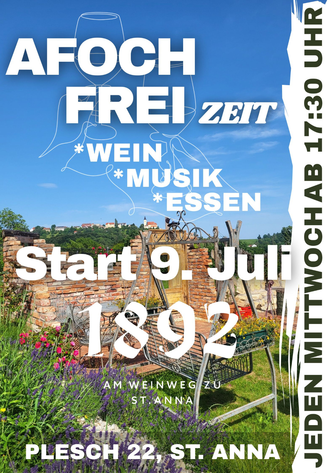 Flyer für Frei Zeit Sein